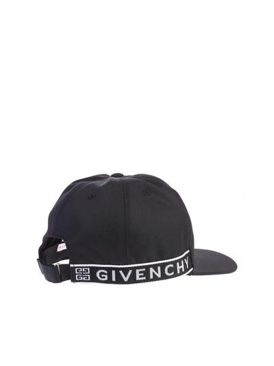 Shop Givenchy Black Branded Baseball Hat