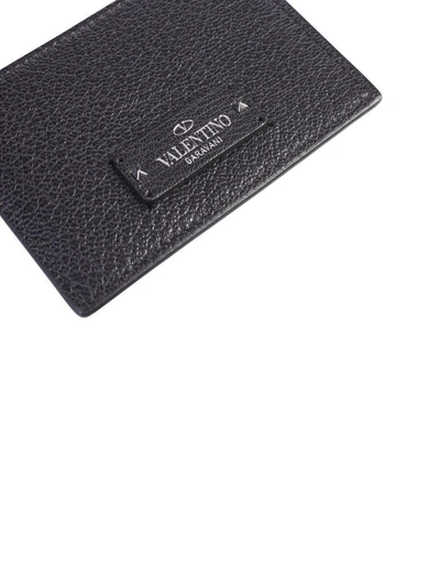 Shop Valentino Black Branded Cards Holder