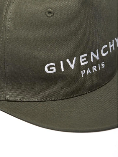 Shop Givenchy Hat In Verde Militare Bianco