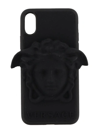 Shop Versace Medusa Iphone X Cover In Black