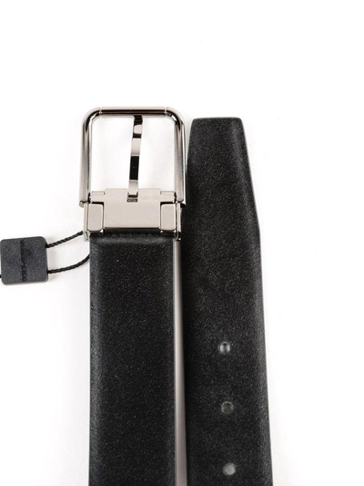 Shop Dolce & Gabbana Classic Buckle Belt In Black