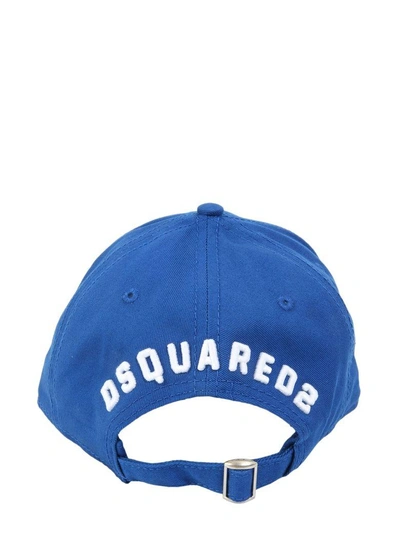 Shop Dsquared2 Icon Baseball Cap In Azzurro