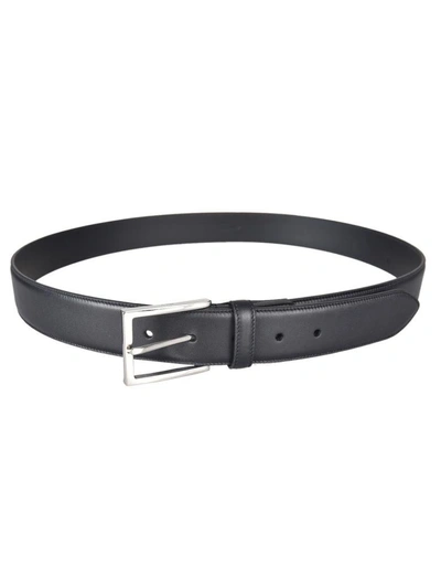 Shop Brioni Classic Belt In Black