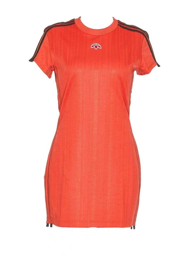 Shop Adidas Originals By Alexander Wang Dress In Orange