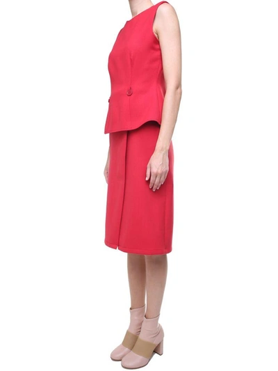 Shop Mm6 Maison Margiela Two-piece Wool-blend Suit In Rosso