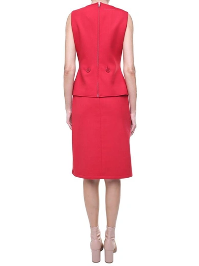 Shop Mm6 Maison Margiela Two-piece Wool-blend Suit In Rosso