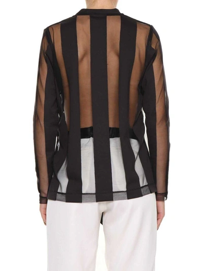 Shop Marques' Almeida See-through Bands Tee In Black