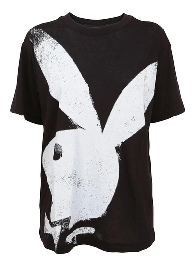 Shop Marc Jacobs Playboy Bunny Print T-shirt In Black