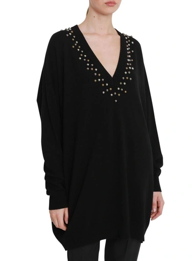 Shop Givenchy Oversize Studded Kint In Nero