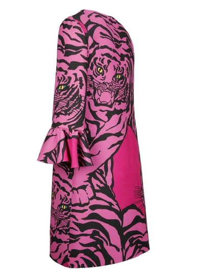 Shop Valentino Animal Print Dress In Am8