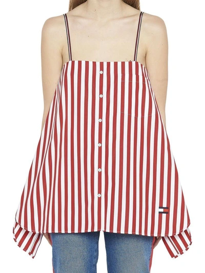 Shop Tommy Hilfiger Top In Red