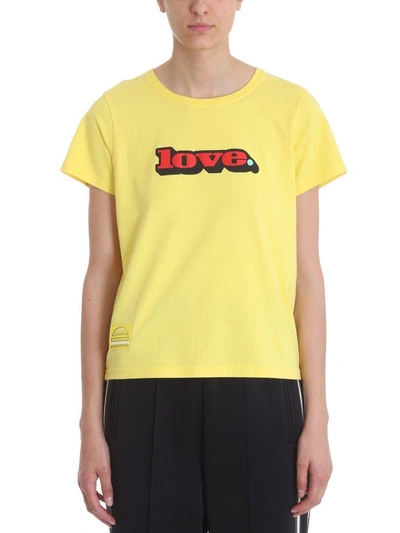 Shop Marc Jacobs Love Classic Tee In Yellow