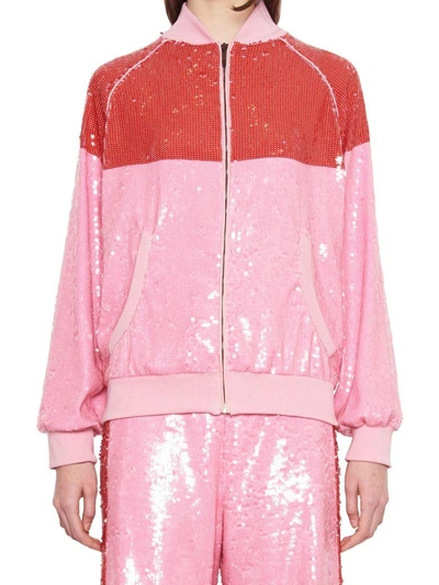 Shop Alberta Ferretti Raimbow Week Jacket In Pink