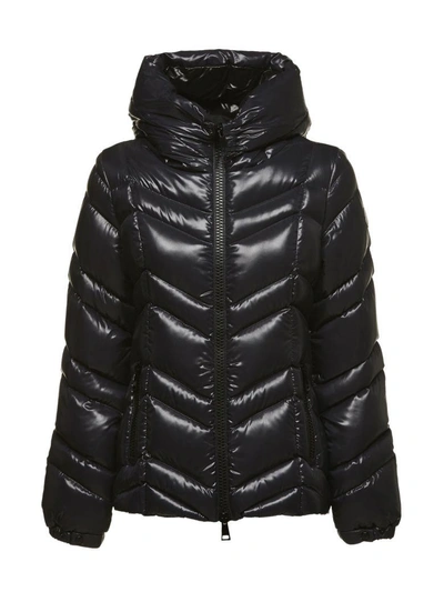 Shop Moncler Fuligule Padded Jacket In Blu Scuro