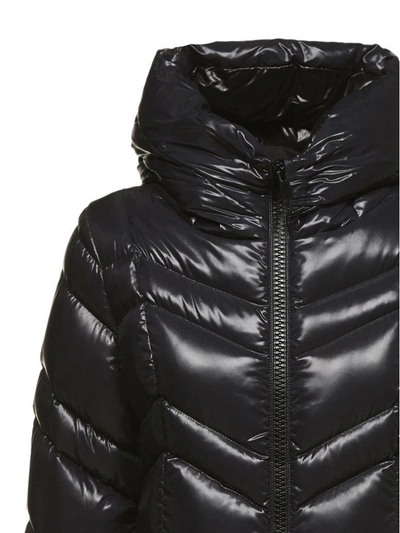 Shop Moncler Fuligule Padded Jacket In Blu Scuro