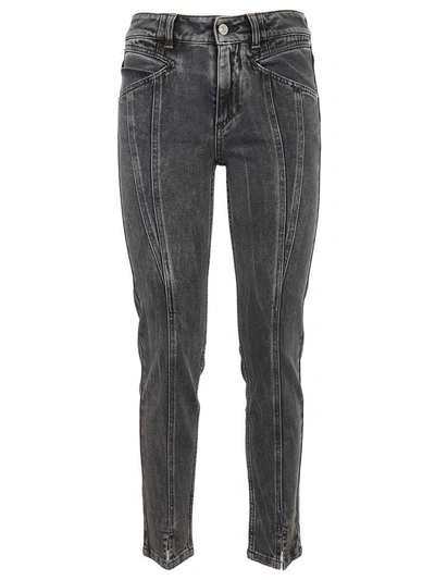 Shop Givenchy Skinny Lightning Jeans In Grey