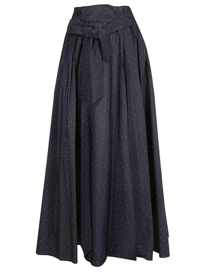 Shop Max Mara Printed Skirt In Blu