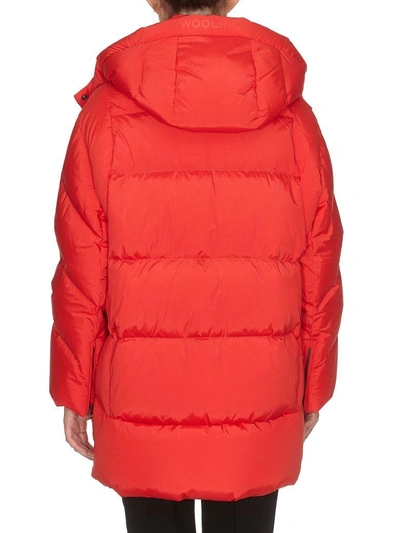 Woolrich Aurora Puffy Down Coat In Flame Red | ModeSens