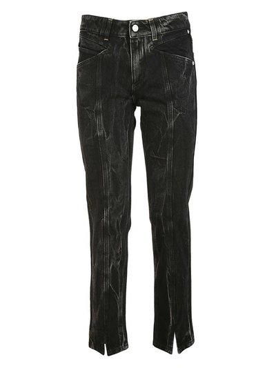 Shop Givenchy Marble Slim Fit Jeans In Black