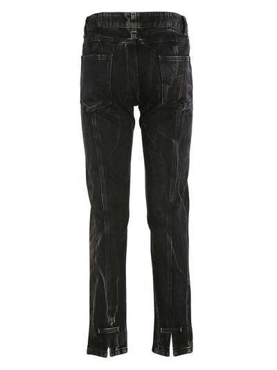 Shop Givenchy Marble Slim Fit Jeans In Black