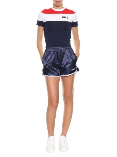 Shop Fila Shorts In Blu