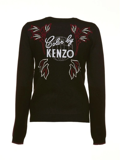 Shop Kenzo Dragon Sweater In Basic