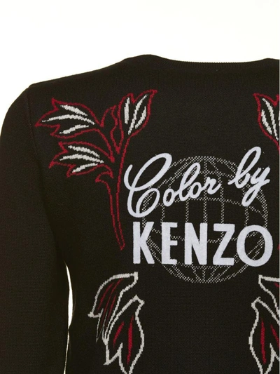Shop Kenzo Dragon Sweater In Basic