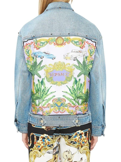 Shop Versace Jacket In Multicolor