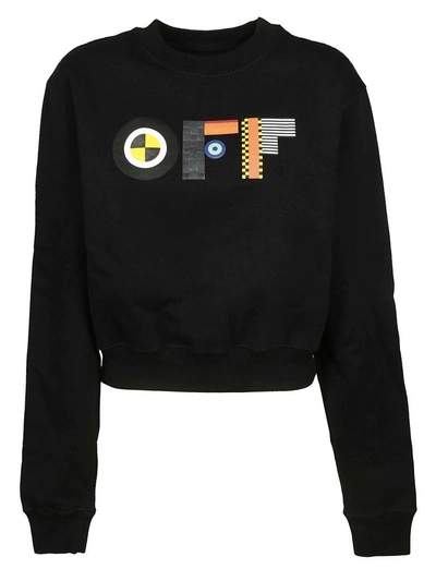 Shop Off-white Cropped Sweatshirt