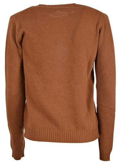 Shop N°21 Round Neck Sweater In Cammello