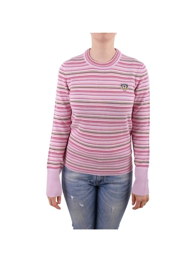 Shop Kenzo Wool And Viscose Sweater In Pink - Multicolor