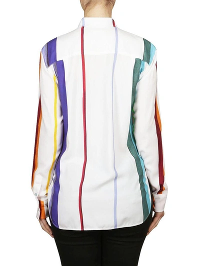 Shop Paul Smith Brushstroke Stripe Shirt In White