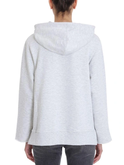 Shop Golden Goose Grey Hoodie Sweatshirt