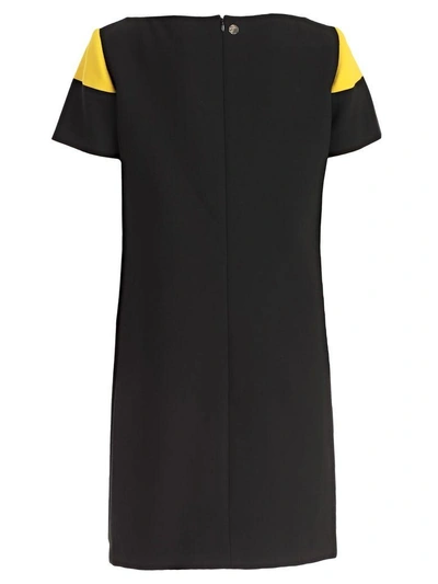 Shop Versace Color-block Dress In Gnero Mostarda