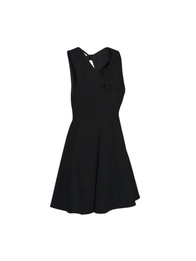 Shop Miu Miu Mini Dress In Black