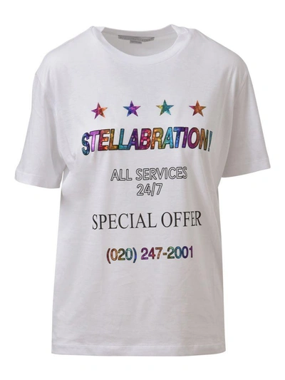 Shop Stella Mccartney White Stellabration T-shirt