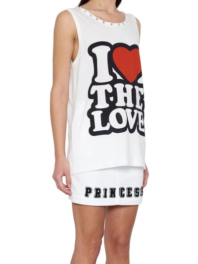 Shop Dolce & Gabbana 'i Love The Love' Top In White