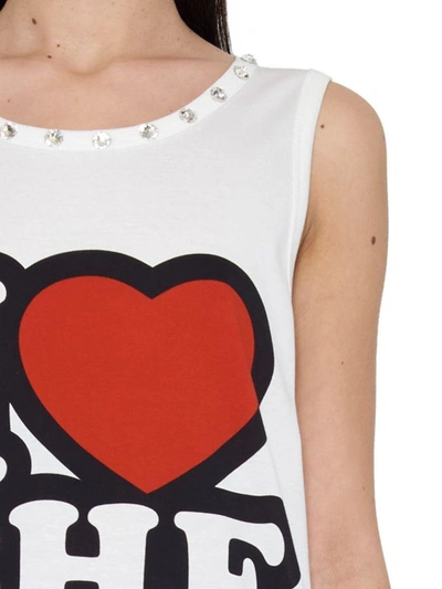 Shop Dolce & Gabbana 'i Love The Love' Top In White