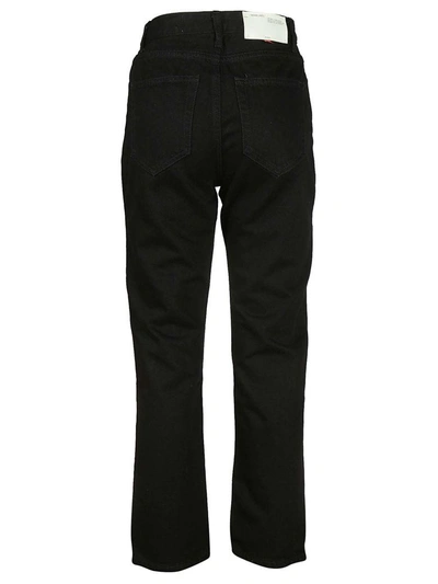Shop Off-white Cropped Foulard Belted Jeans