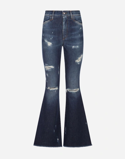 Shop Dolce & Gabbana Five-pocket Jeans In Blue
