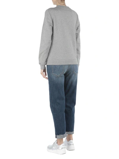 Shop Kenzo Cotton Sweatshirt In Dove Grey