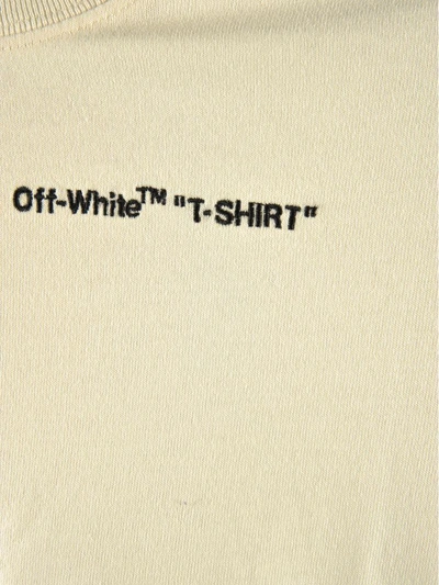 Shop Off-white Off White Quotes Casual Tee In White-black