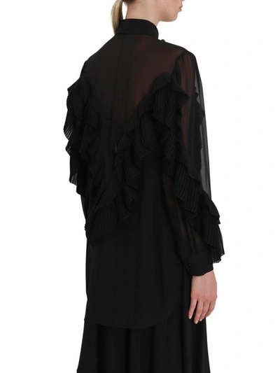 Shop Givenchy Rouches Shirt In Nero