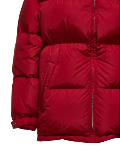 Shop Prada Down Jacket In Rosso