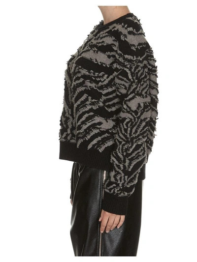 Shop Stella Mccartney Tiger Camouflage Sweater In Black/concrete