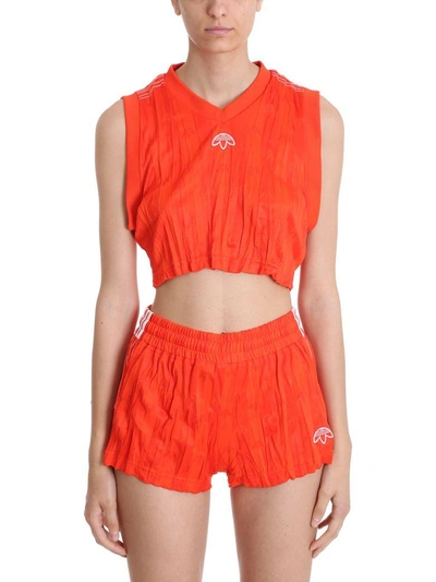 Shop Adidas Originals By Alexander Wang Crop Tank In Red