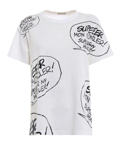 Shop Moncler Roundneck T-shirt In White