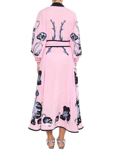 Shop Yuliiya Magdych Cotton Dress In Rosa