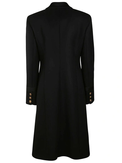 Shop Versace Medusa Ribbon Coat In Black