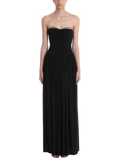 Shop Alexander Wang Ruched Bodice Gown Dress In Black